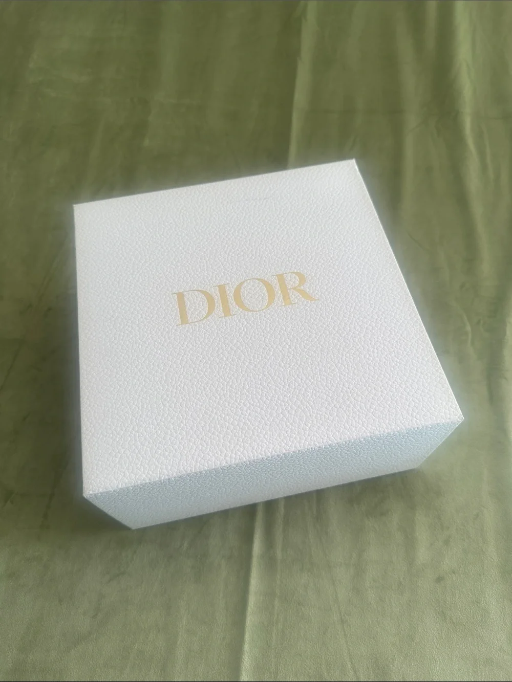 #958 Dior White and Gold Storage Box